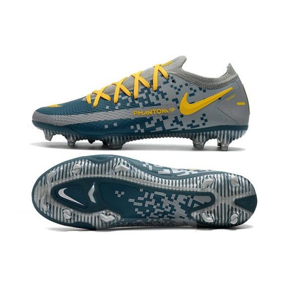 Nike Phantom Gt Elite Fg Gris Azul Amarillo